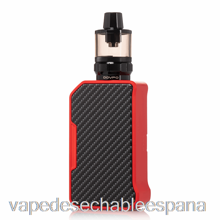 Vape España Dovpo Mvp 220w Kit De Inicio Fibra De Carbono Rojo